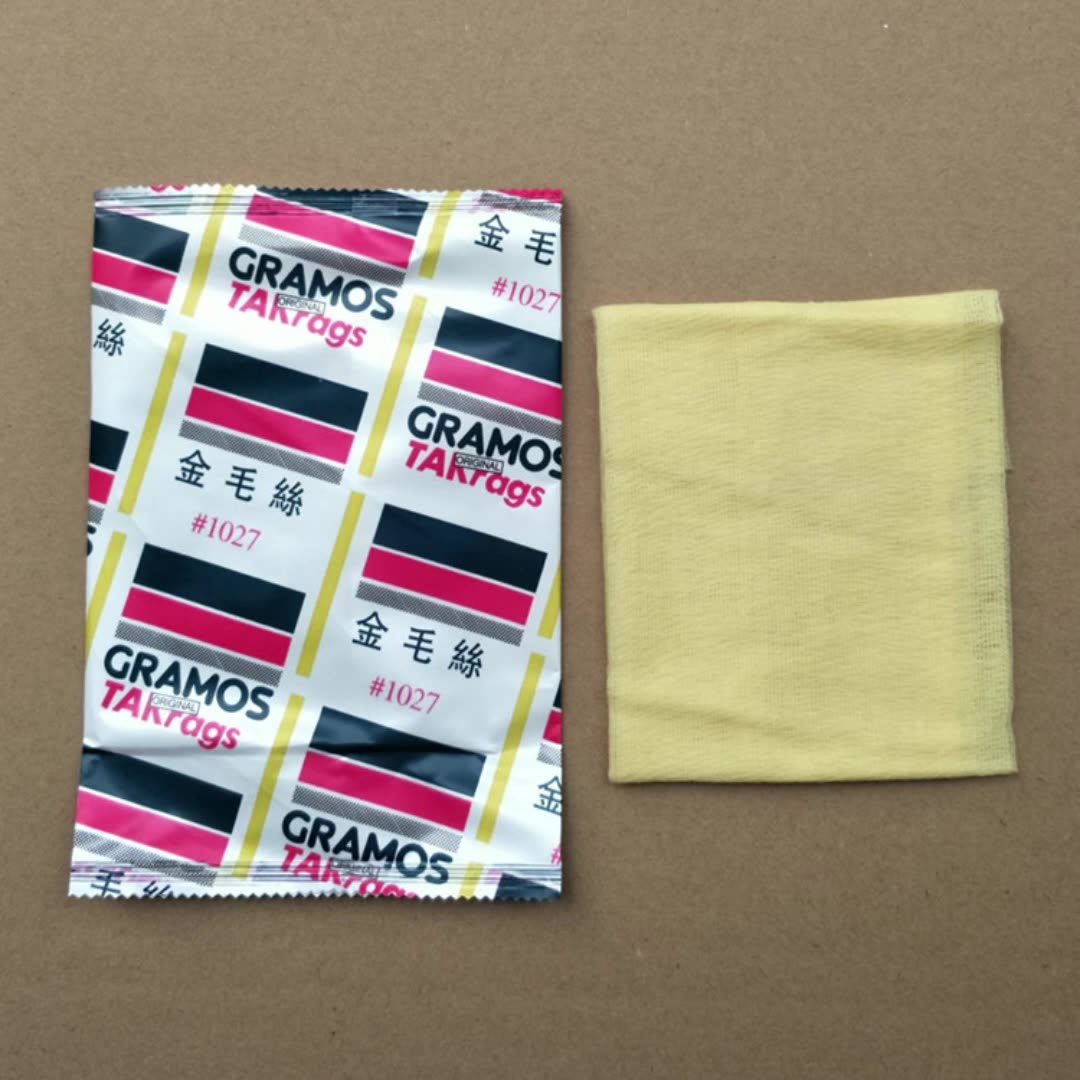 廣州汽車(chē)噴漆除塵布 金毛絲1027粘塵抹布批發(fā) 粘性不掉毛粘塵布